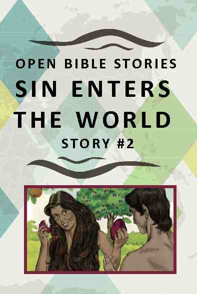 Sin Enters the World