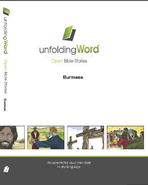 Open Bible Stories - Burmese