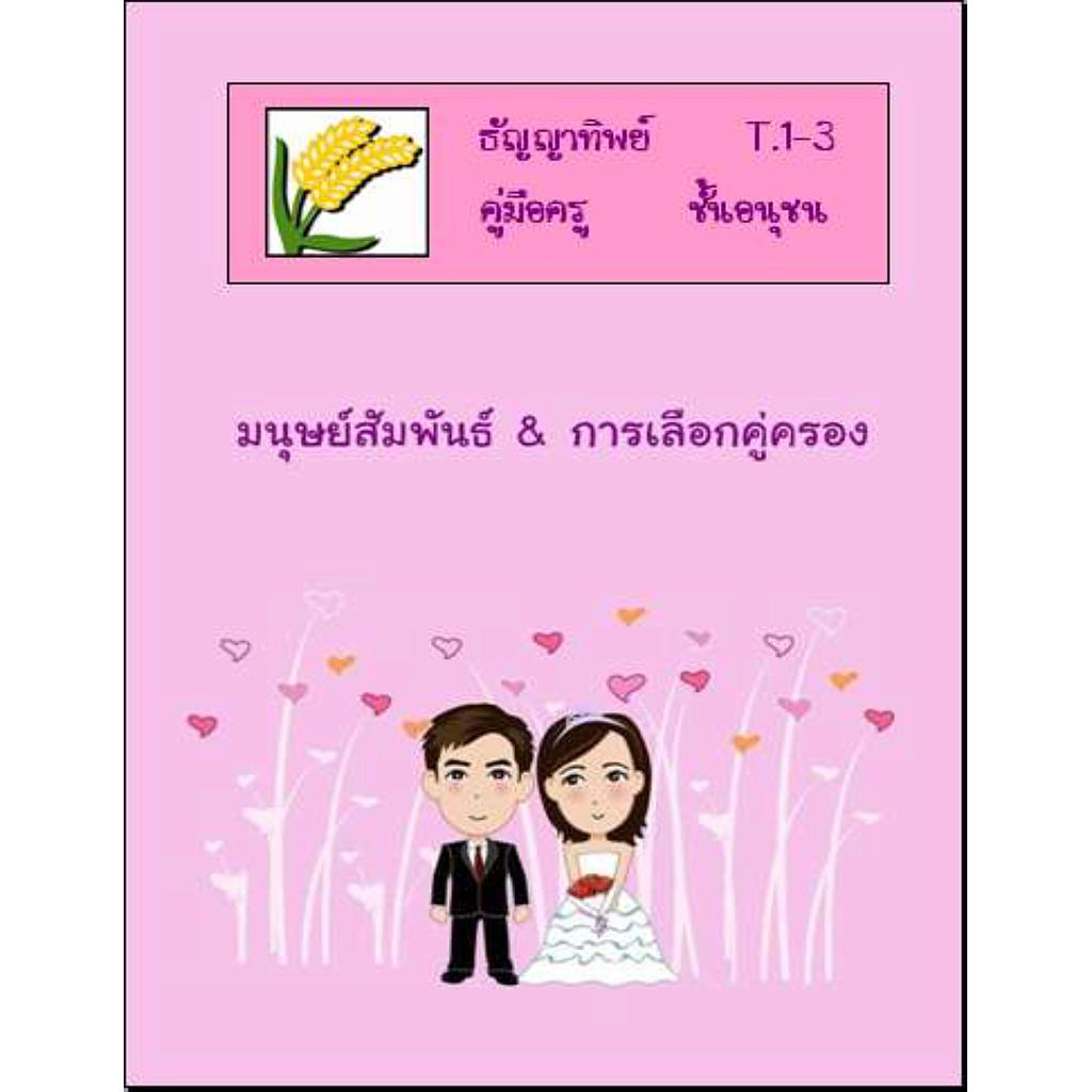 T.1-3 มนุษย์สัมพันธ์และการเลือกคู่ครอง-แบบฝึกหัด